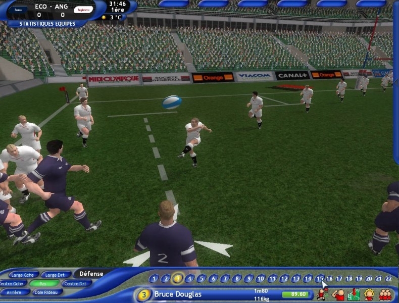 Скриншот из игры Pro Rugby Manager 2004 под номером 39