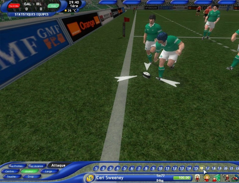 Скриншот из игры Pro Rugby Manager 2004 под номером 43