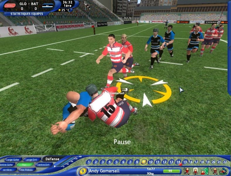 Скриншот из игры Pro Rugby Manager 2004 под номером 47