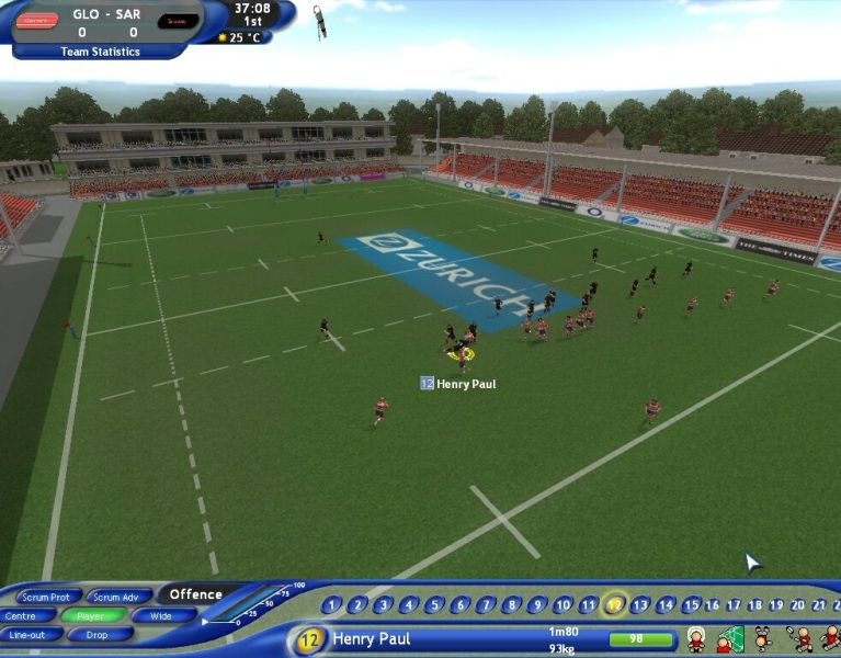 Скриншот из игры Pro Rugby Manager 2004 под номером 50