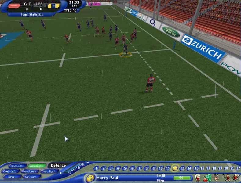 Скриншот из игры Pro Rugby Manager 2004 под номером 53