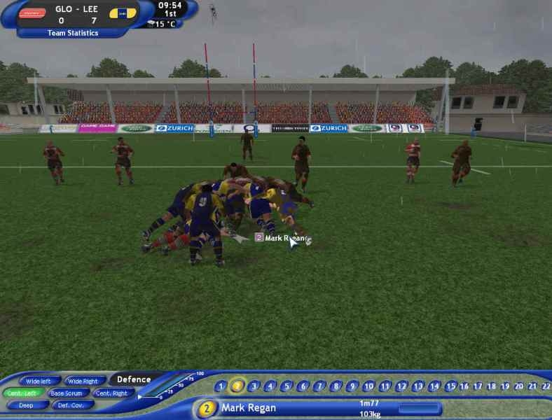 Скриншот из игры Pro Rugby Manager 2004 под номером 54