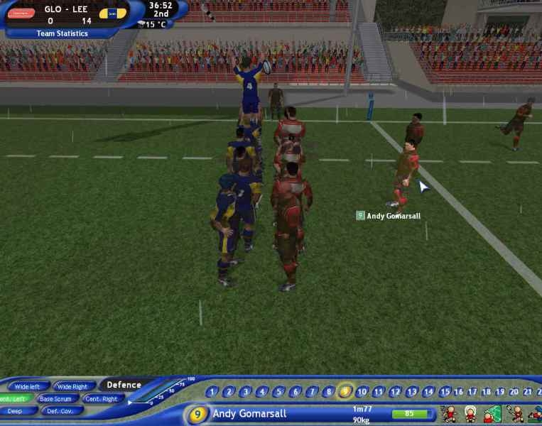Скриншот из игры Pro Rugby Manager 2004 под номером 55