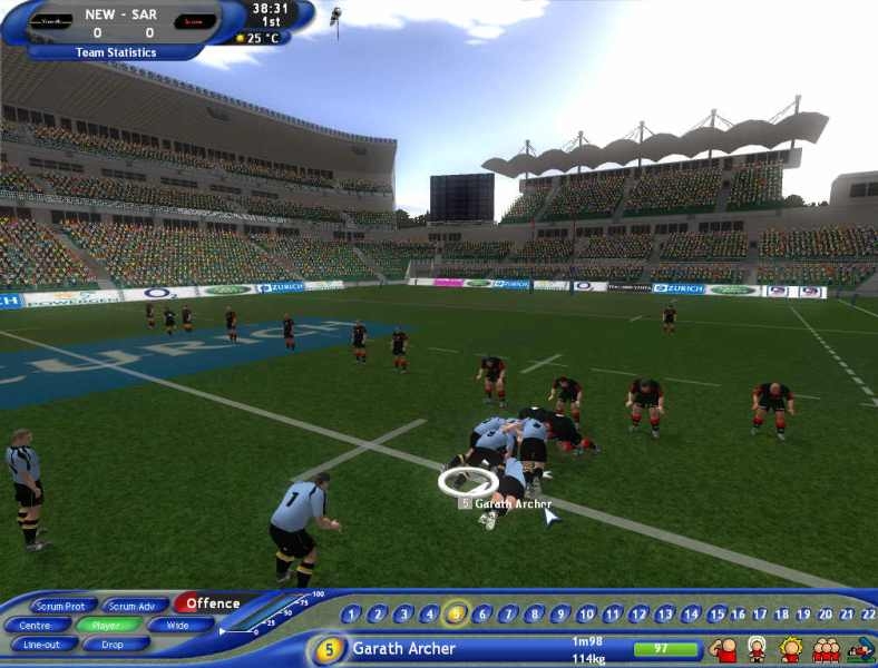 Скриншот из игры Pro Rugby Manager 2004 под номером 60