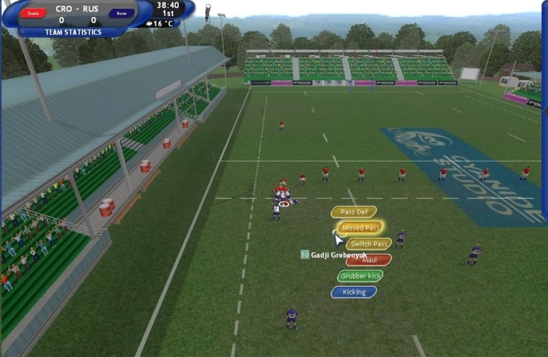 Скриншот из игры Pro Rugby Manager 2004 под номером 75
