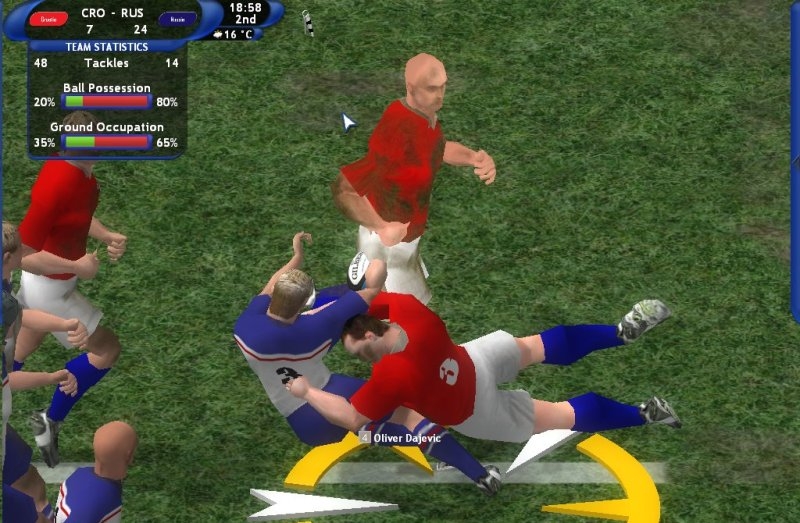 Скриншот из игры Pro Rugby Manager 2004 под номером 82