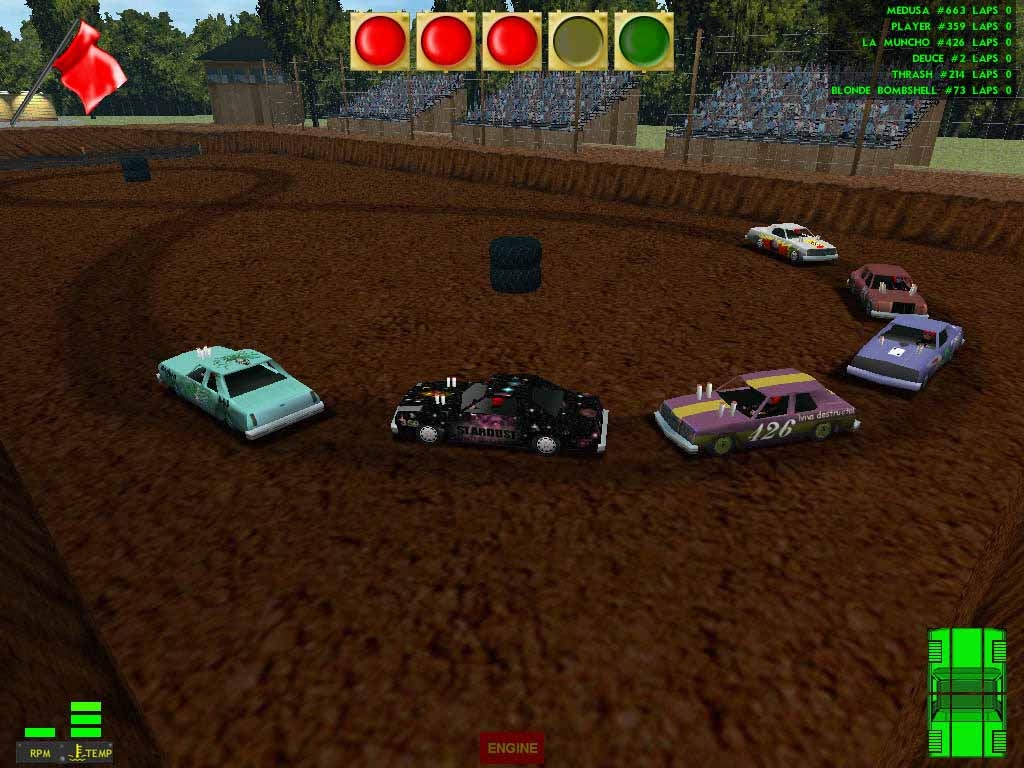 Скриншот из игры Demolition Derby & Figure 8 Race под номером 2
