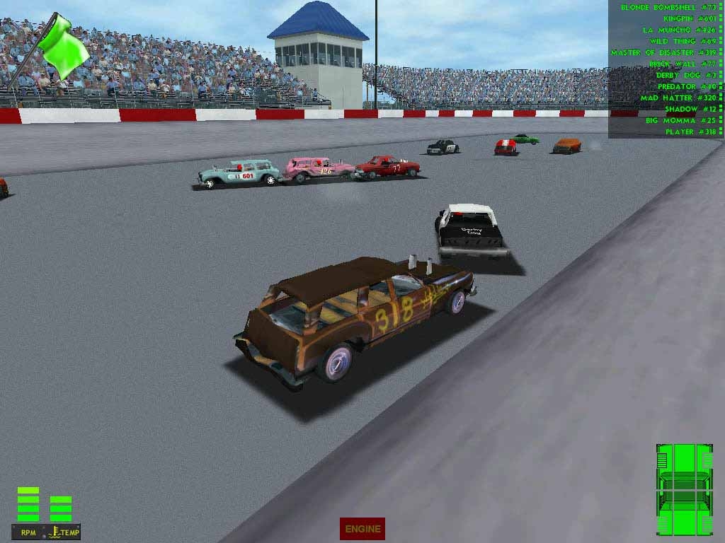 Скриншот из игры Demolition Derby & Figure 8 Race под номером 4
