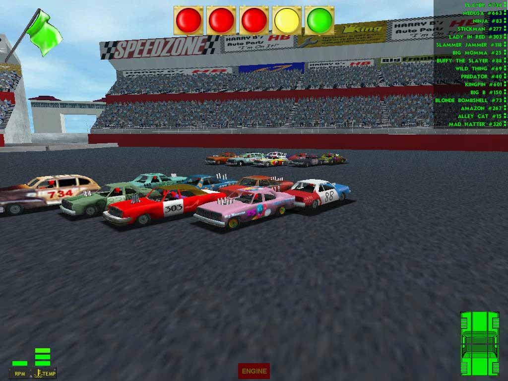 Скриншот из игры Demolition Derby & Figure 8 Race под номером 5