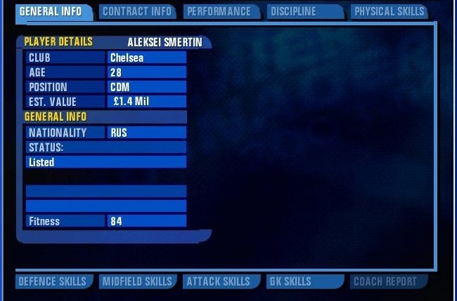 Скриншот из игры Premier Manager 2003-2004 под номером 3