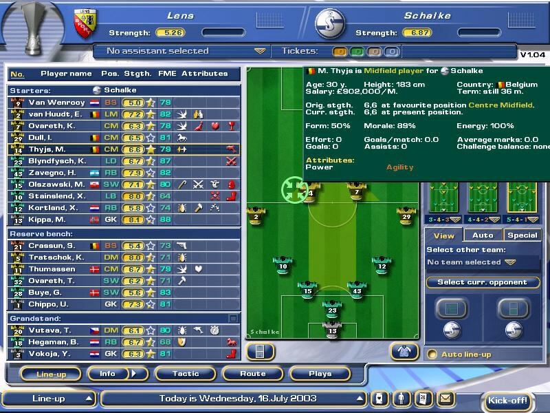 Скриншот из игры Soccer Manager Pro под номером 1
