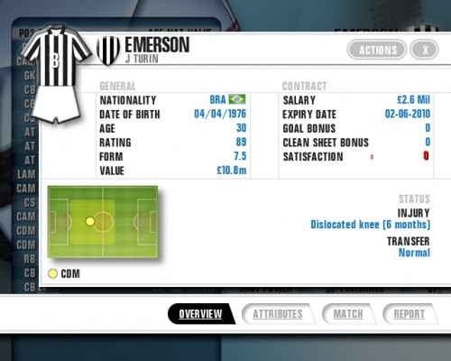 Скриншот из игры Premier Manager 2006-2007 под номером 1