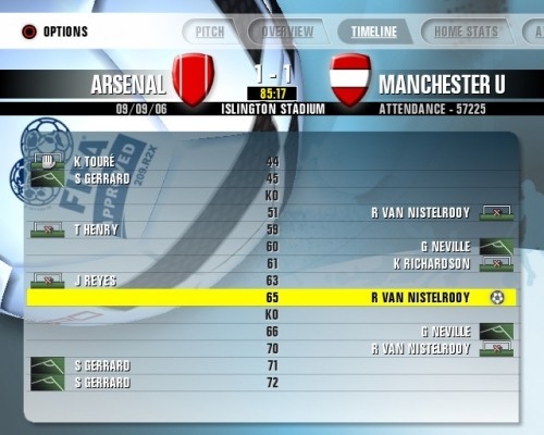 Скриншот из игры Premier Manager 2006-2007 под номером 2