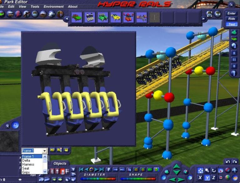 Скриншот из игры Hyper Rails: Advanced 3D Roller Coaster Design под номером 10