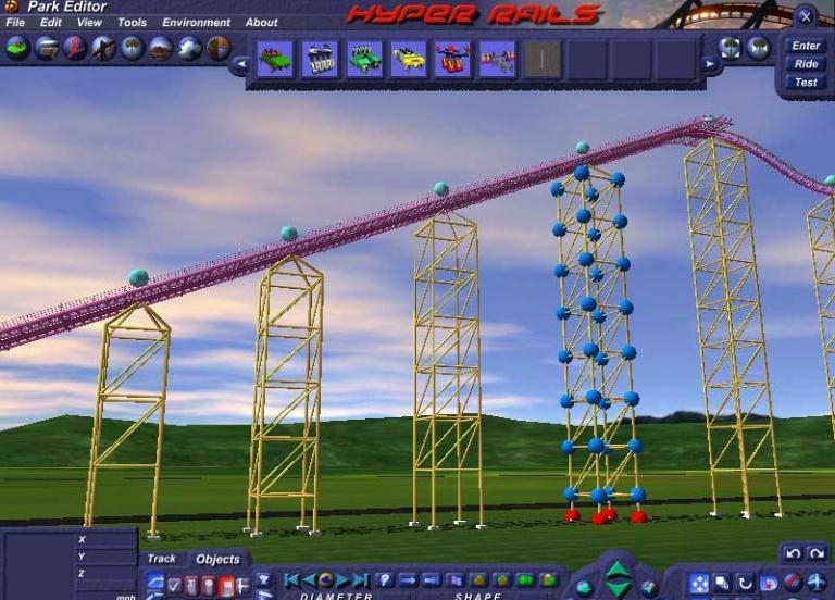 Скриншот из игры Hyper Rails: Advanced 3D Roller Coaster Design под номером 12