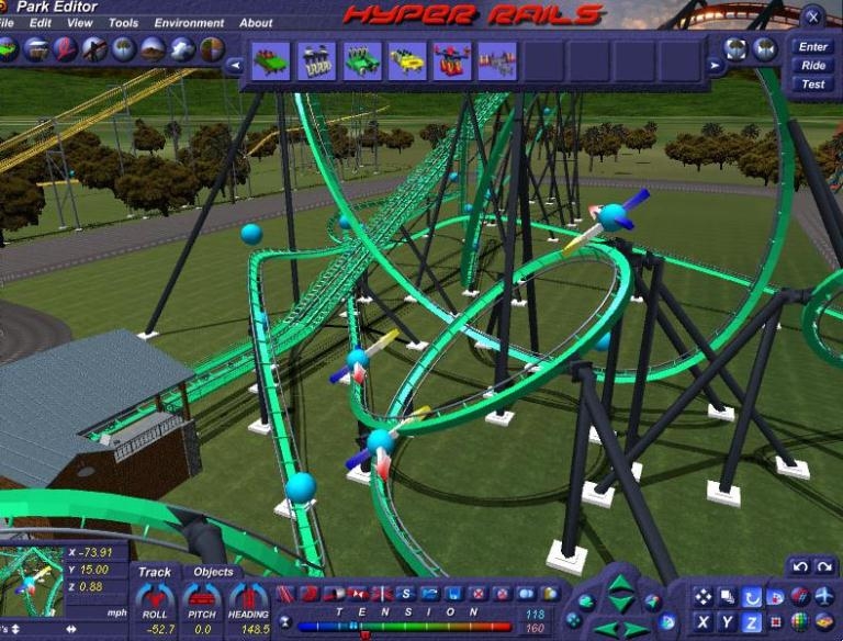 Скриншот из игры Hyper Rails: Advanced 3D Roller Coaster Design под номером 2