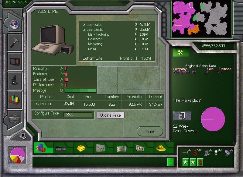 Скриншот из игры Business Tycoon под номером 2