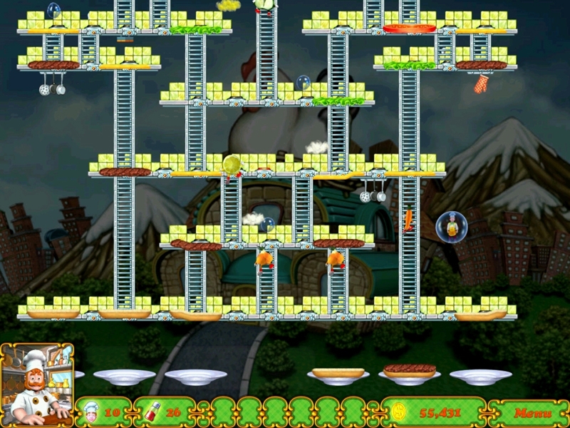 Скриншот из игры BurgerTime Deluxe под номером 1