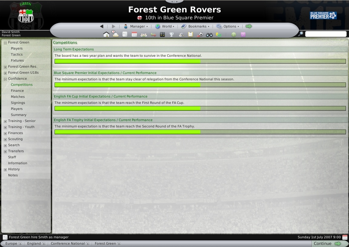 Скриншот из игры Football Manager 2008 под номером 15