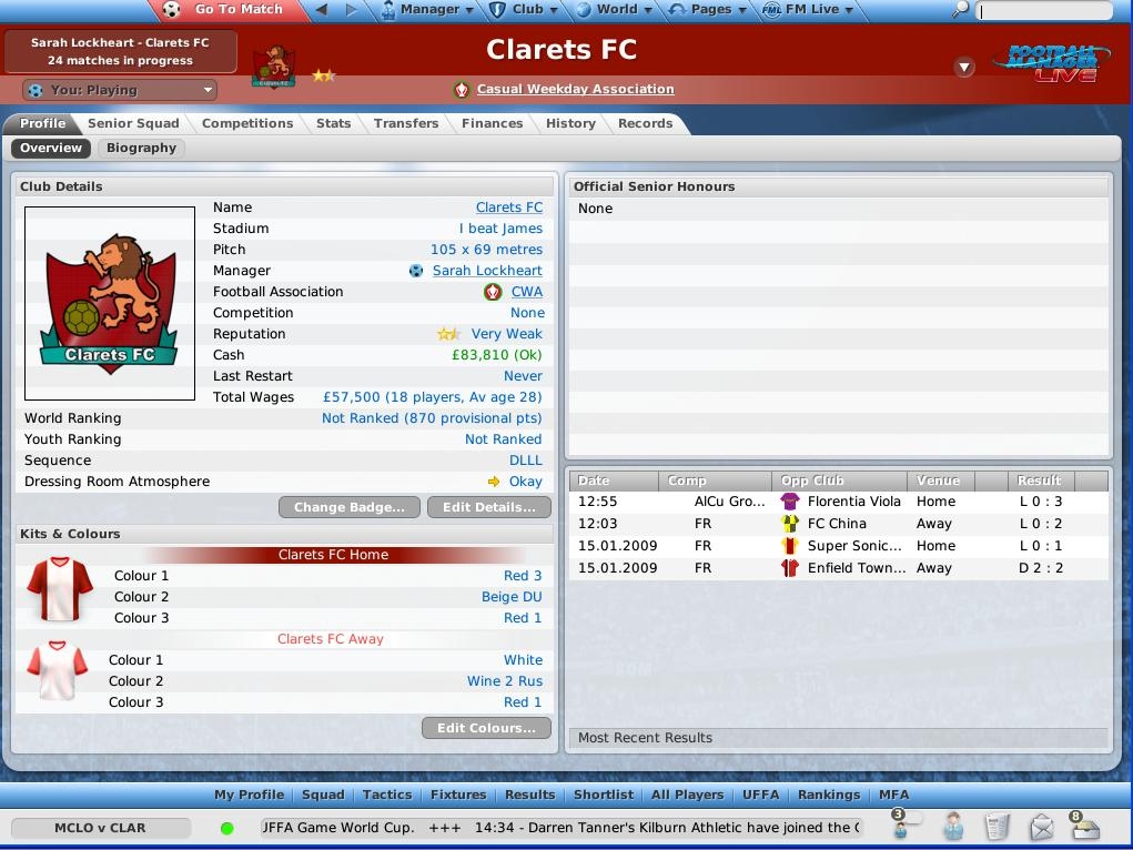 Скриншот из игры Football Manager Live под номером 14