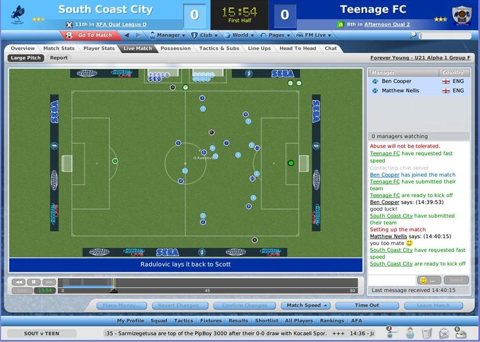 Скриншот из игры Football Manager Live под номером 15