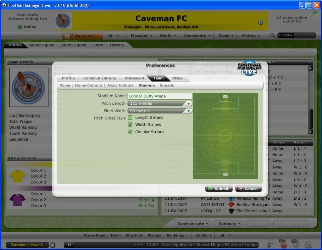 Скриншот из игры Football Manager Live под номером 16