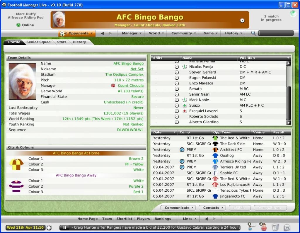 Скриншот из игры Football Manager Live под номером 17