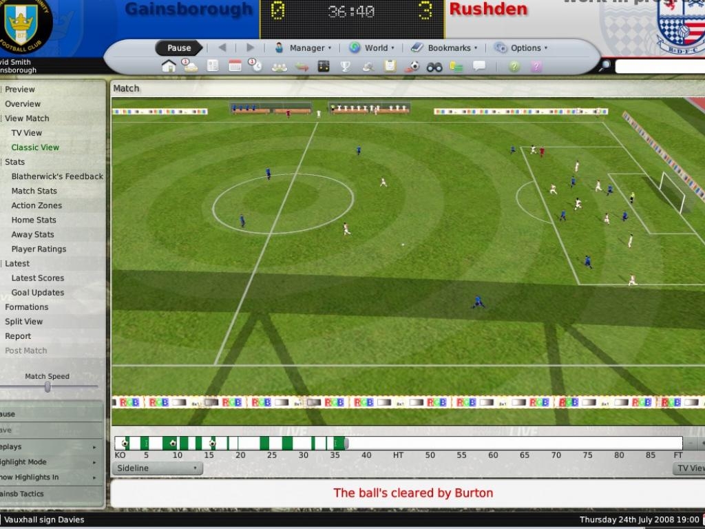 Скриншот из игры Football Manager 2009 под номером 7