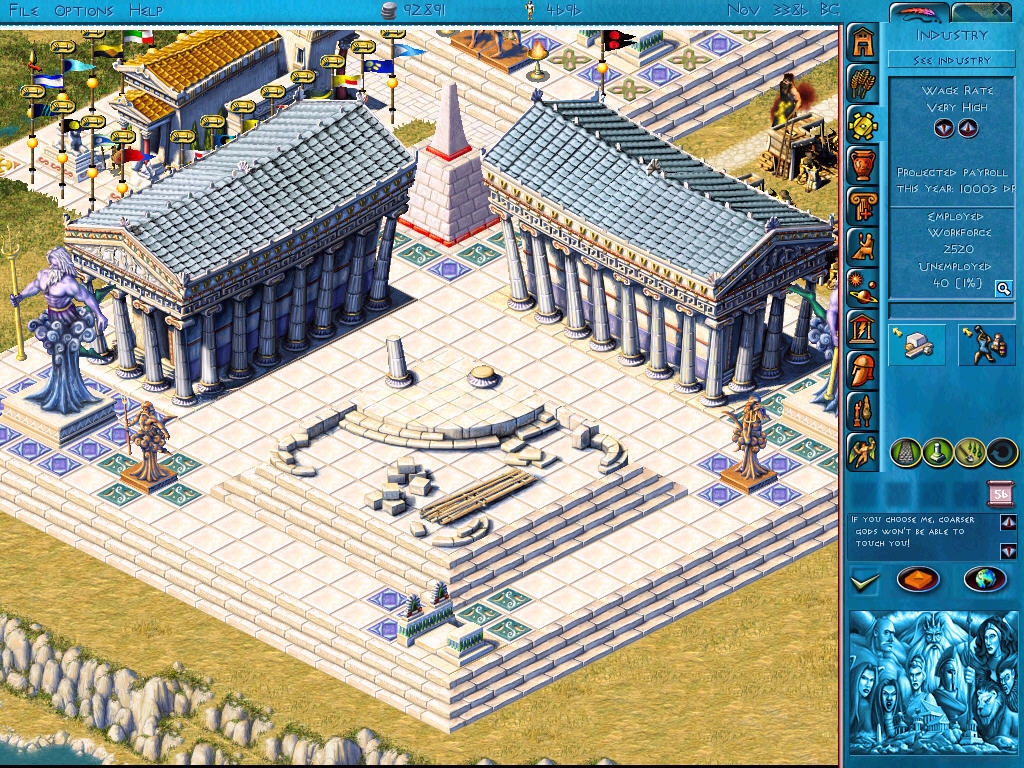 Скриншот из игры Zeus: Poseidon Expansion под номером 1
