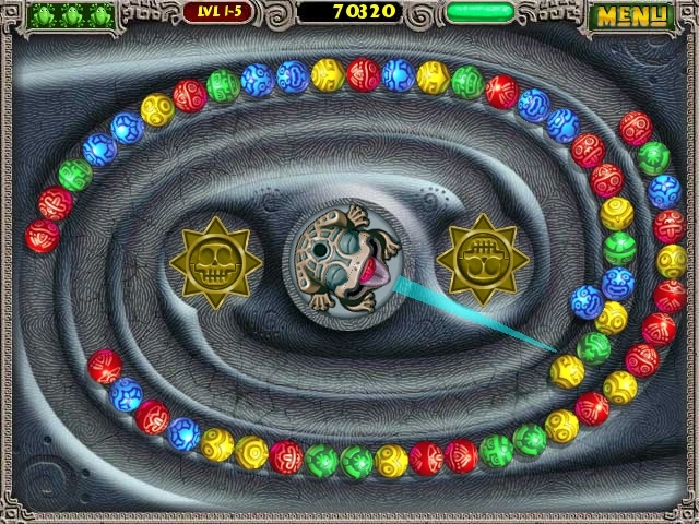 Скриншот из игры Zuma Deluxe под номером 2