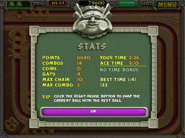 Скриншот из игры Zuma Deluxe под номером 32