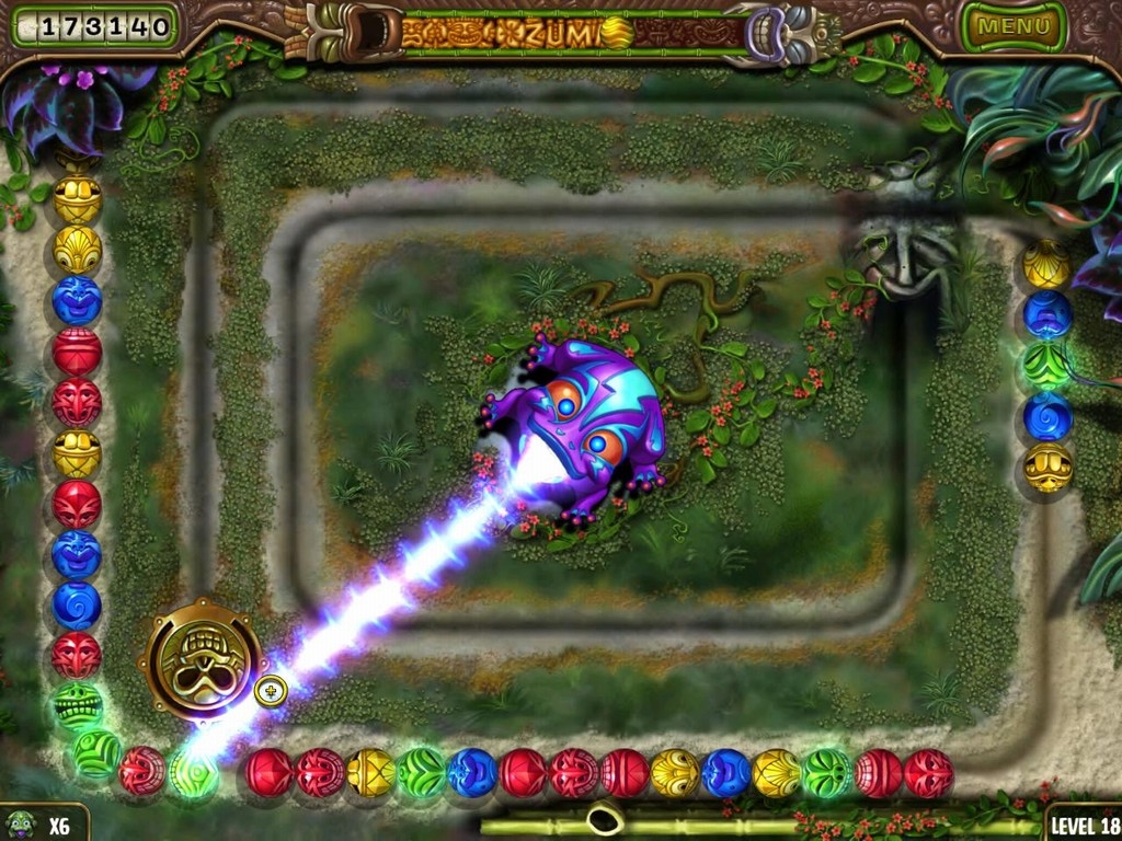 Скриншот из игры Zuma