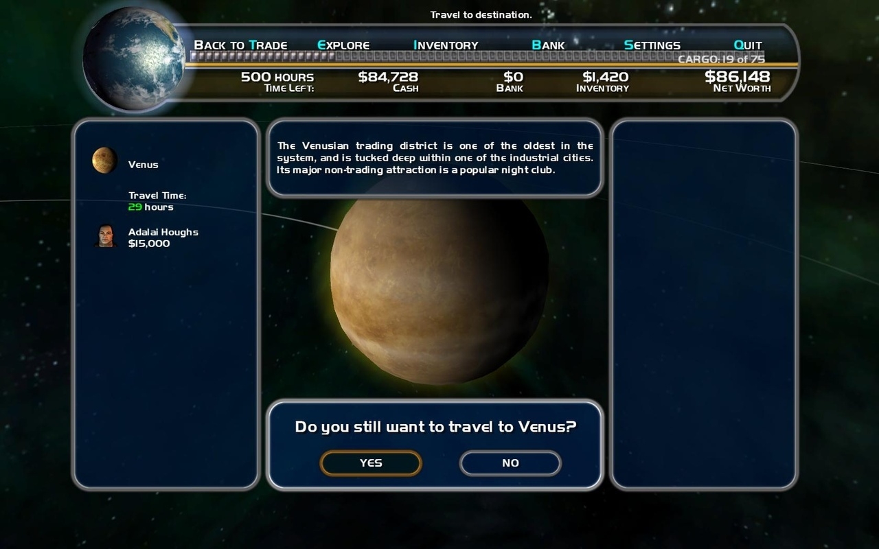 Скриншот из игры Space Trader под номером 17