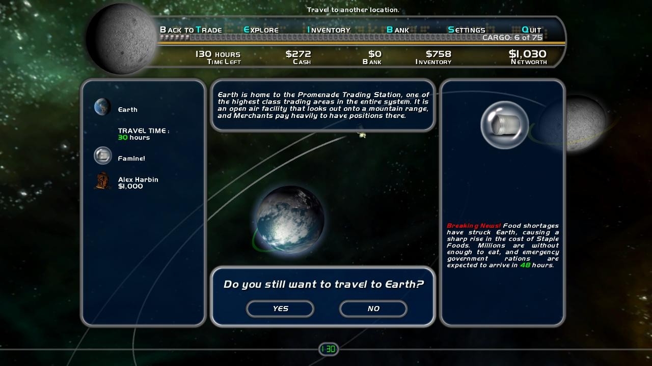 Скриншот из игры Space Trader под номером 3