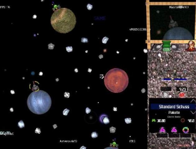 Скриншот из игры Spacetanks под номером 7