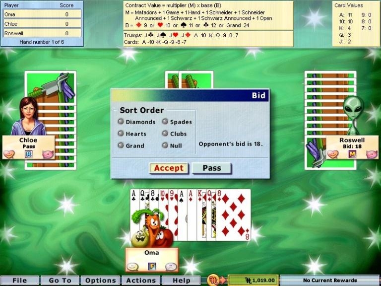 Скриншот из игры Hoyle Card Games 2005 под номером 17