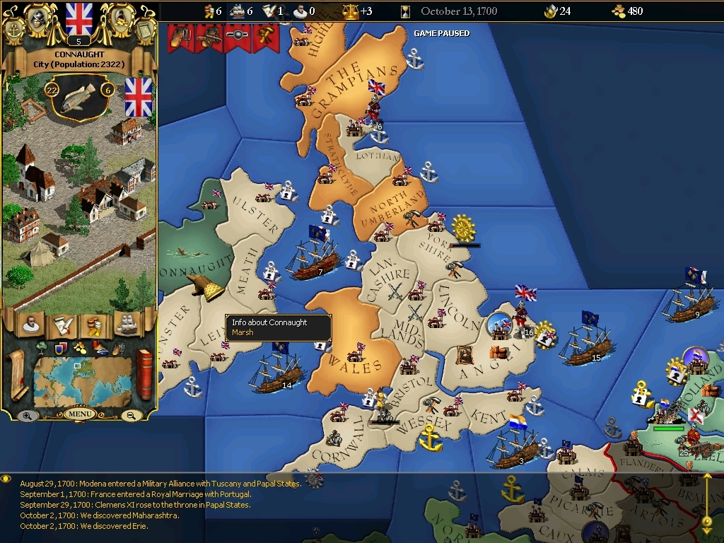 Скриншот из игры For the Glory: A Europa Universalis Game под номером 1