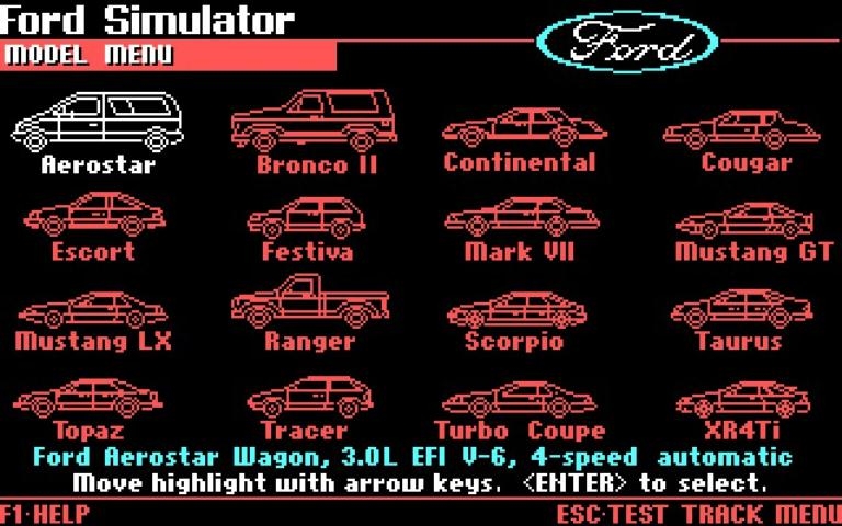 Скриншот из игры Ford Simulator под номером 1