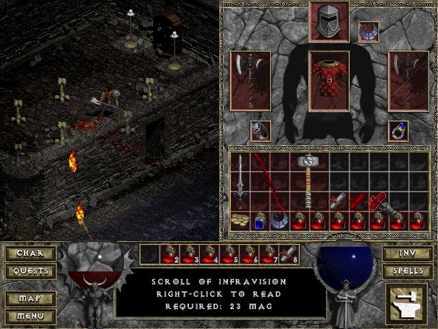 Скриншот из игры Diablo под номером 136