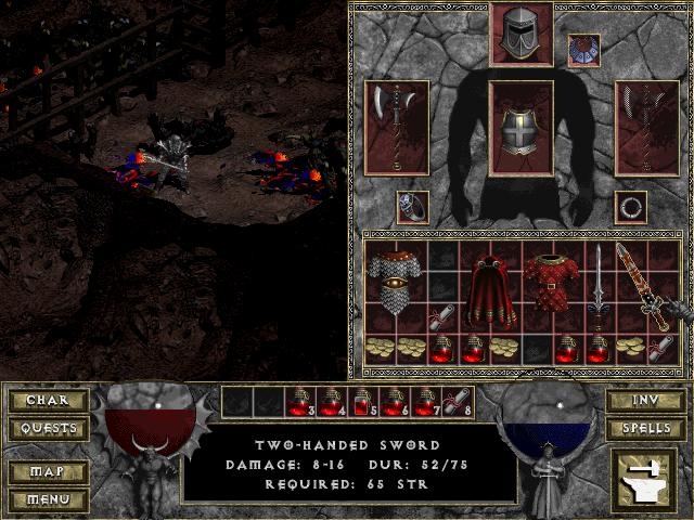 Скриншот из игры Diablo под номером 142