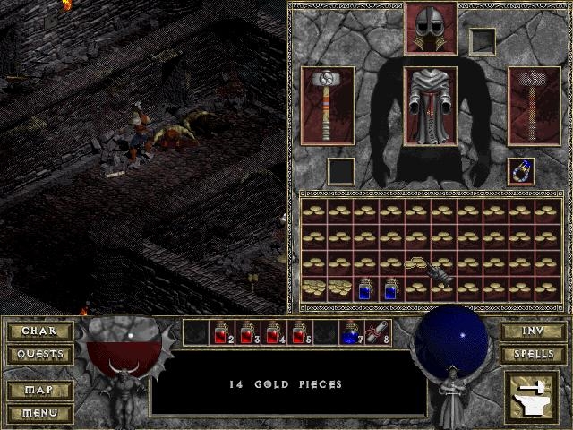 Скриншот из игры Diablo под номером 30