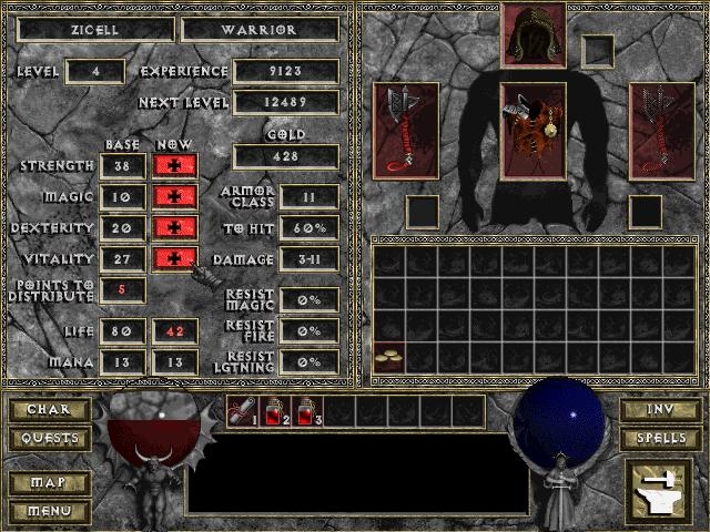 Скриншот из игры Diablo под номером 37