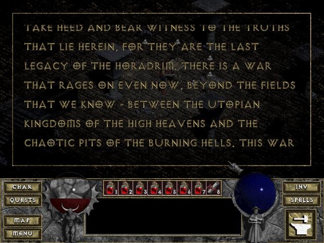 Скриншот из игры Diablo под номером 91