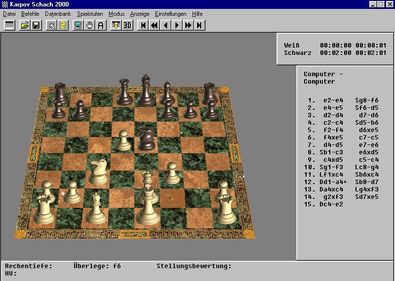 Скриншот из игры Karpov Schach 2000 под номером 2