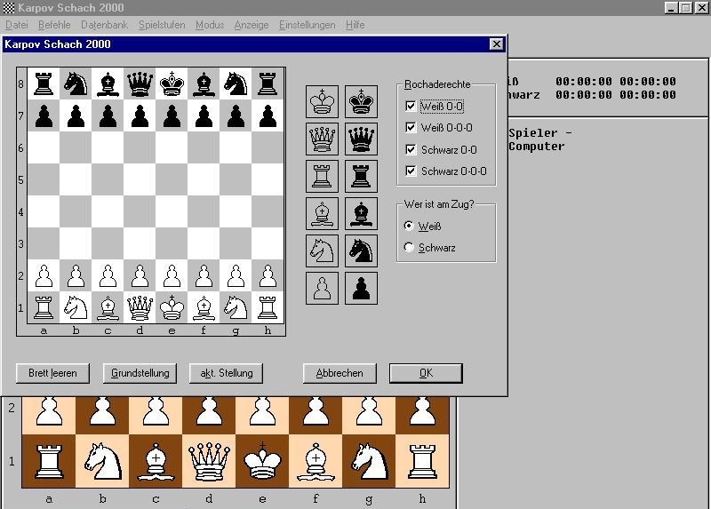 Скриншот из игры Karpov Schach 2000 под номером 6
