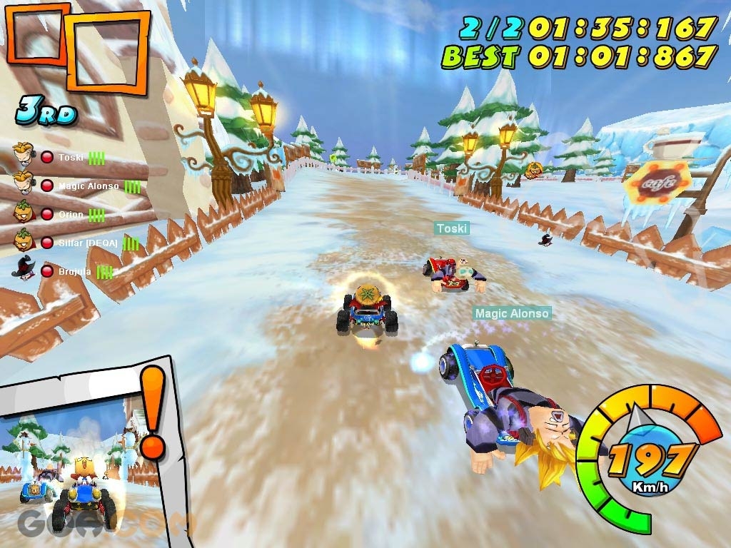 Скриншот из игры Kart N