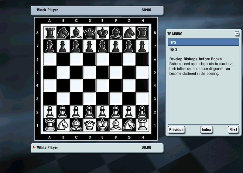 Скриншот из игры Kasparov Chessmate под номером 1