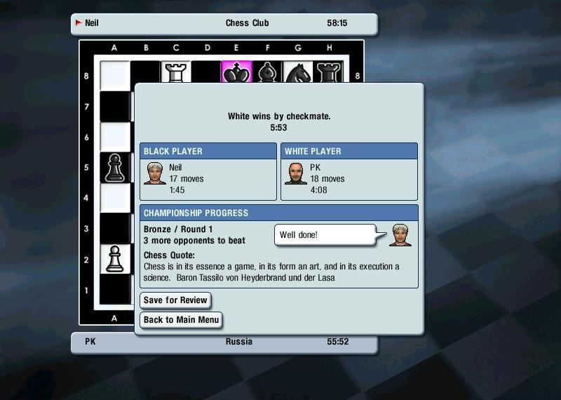 Скриншот из игры Kasparov Chessmate под номером 6