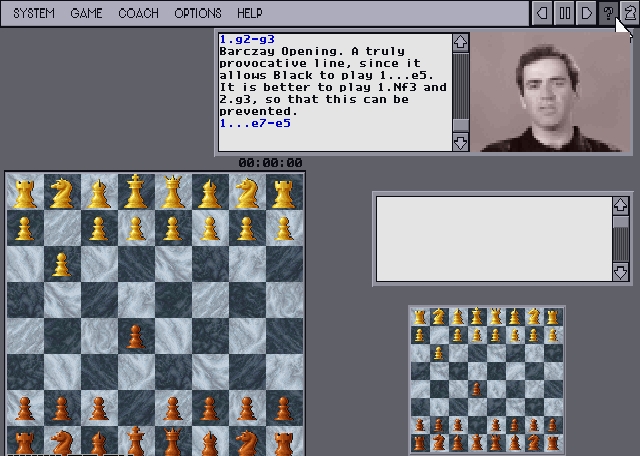 Скриншот из игры Kasparov