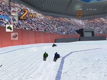 Скриншот из игры Kawasaki Snow Mobiles под номером 3